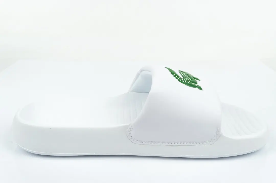 Lacoste Serve Slide Slippers Wit/Groen - afbeelding 2 van 5