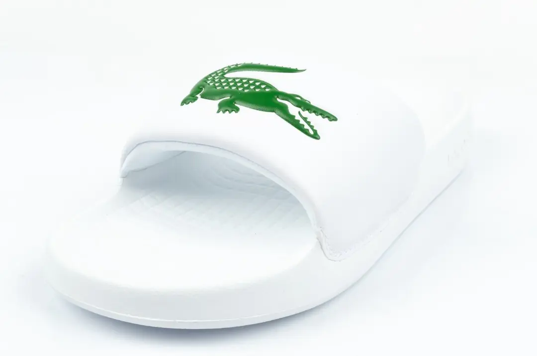 Lacoste Serve Slide Slippers Wit/Groen - afbeelding 3 van 5