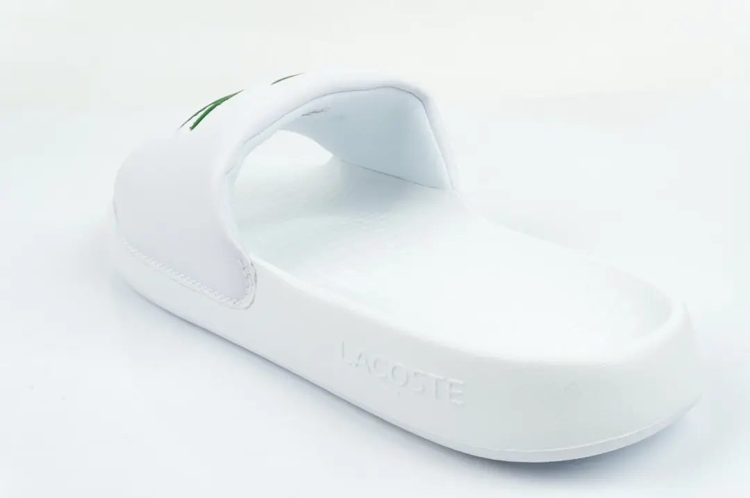 Lacoste Serve Slide Slippers Wit/Groen - afbeelding 5 van 5