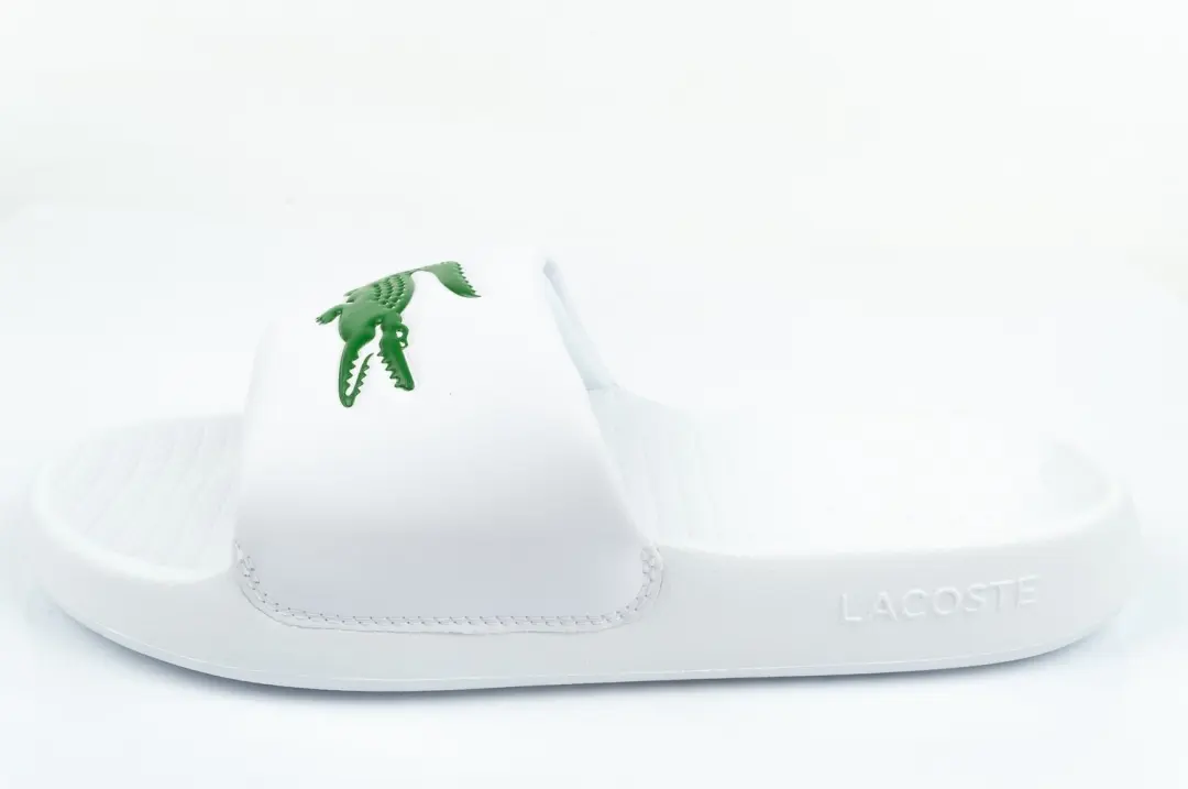 Lacoste Serve Slide Slippers Wit/Groen - afbeelding 4 van 5