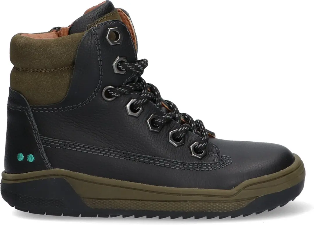 Remco Rock Veterboots Jongens Zwart