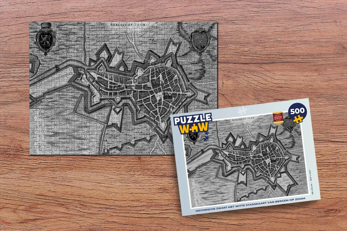 PuzzleWow Bergen op Zoom Legpuzzel 500 Stuks - Multicolor