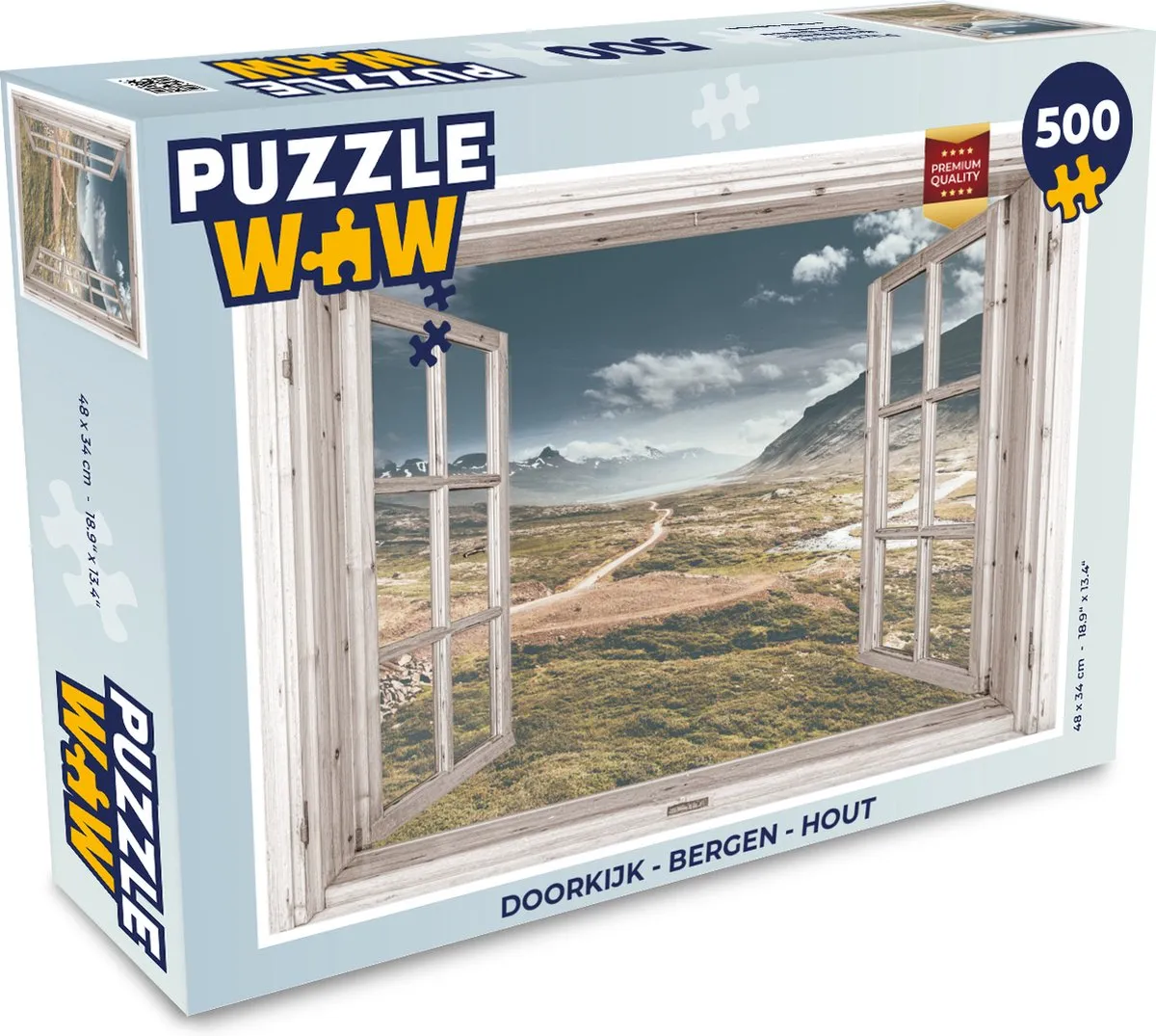 PuzzleWow Bergen Legpuzzel 500 Stuks