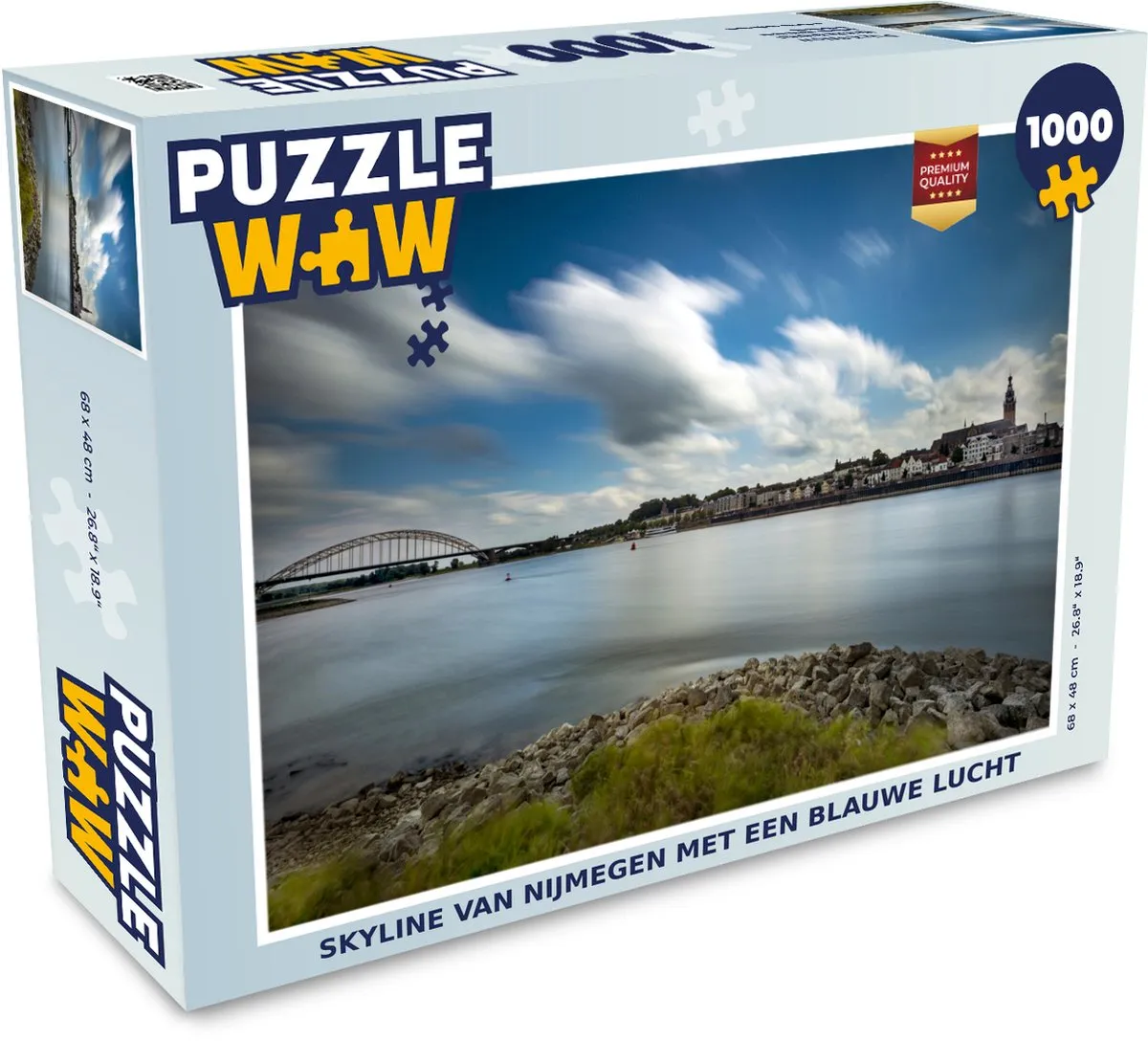 PuzzleWow Skyline Nijmegen Legpuzzel 1000 Stuks