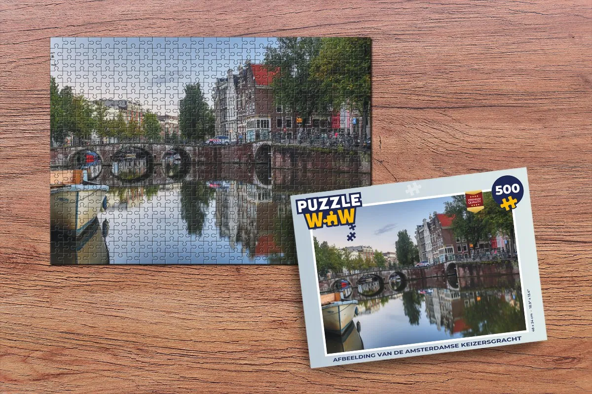 PuzzleWow Legpuzzel Amsterdamse Keizersgracht 500 Stuks