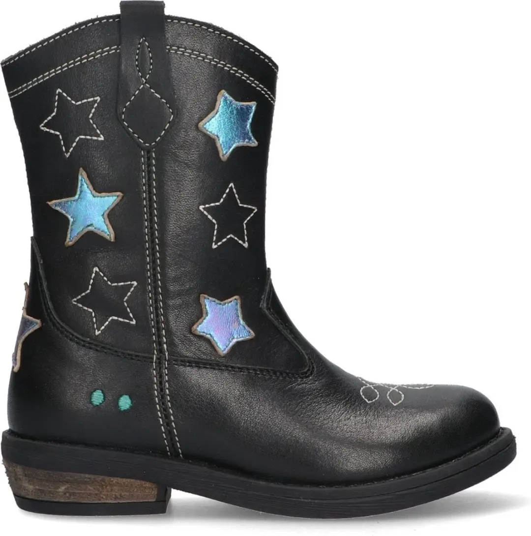 Roos Rodeo Cowboy Boots Meisjes Zwart