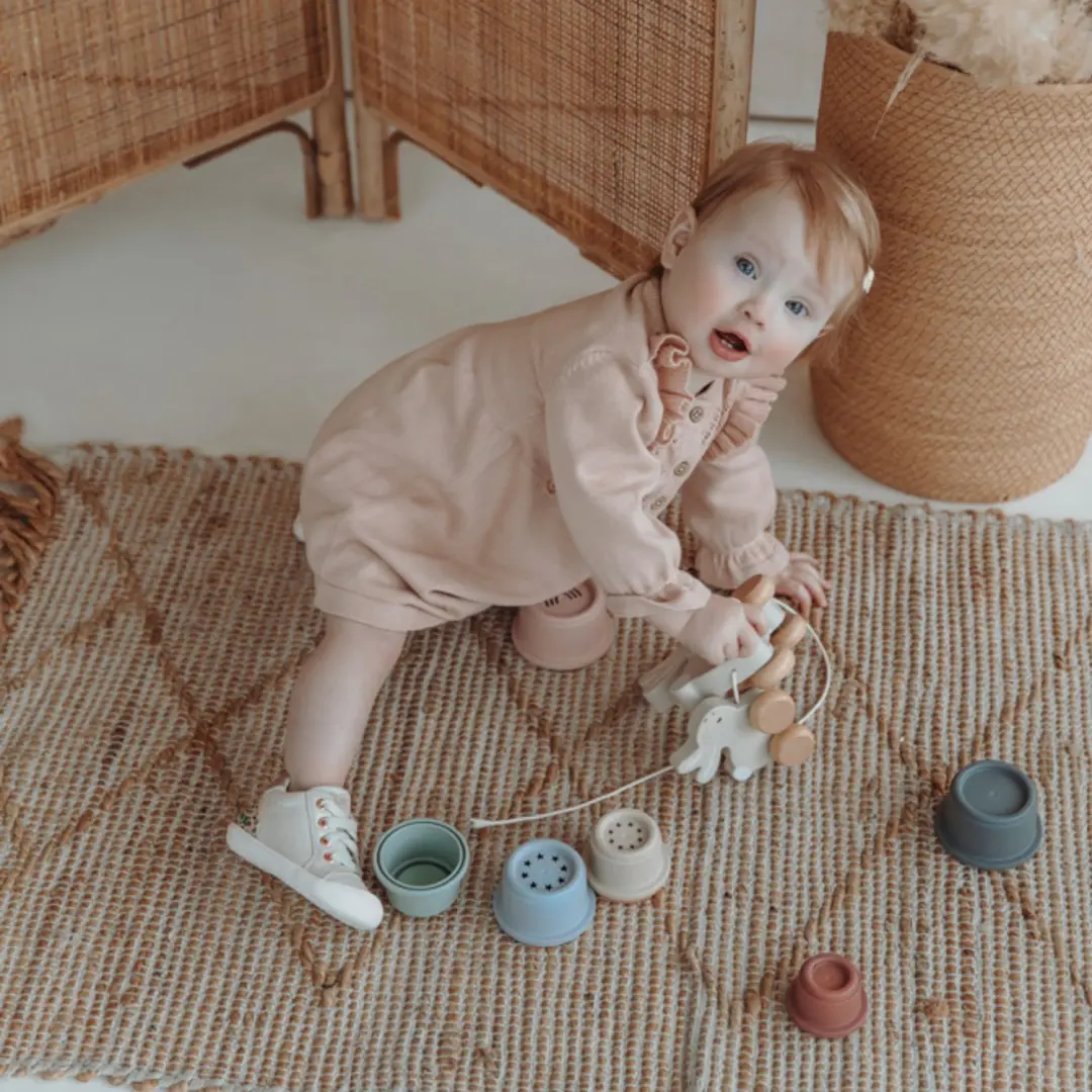BunniesJR Reese Rap Babysneakertjes - Maat 23 - Rose - afbeelding 2 van 6