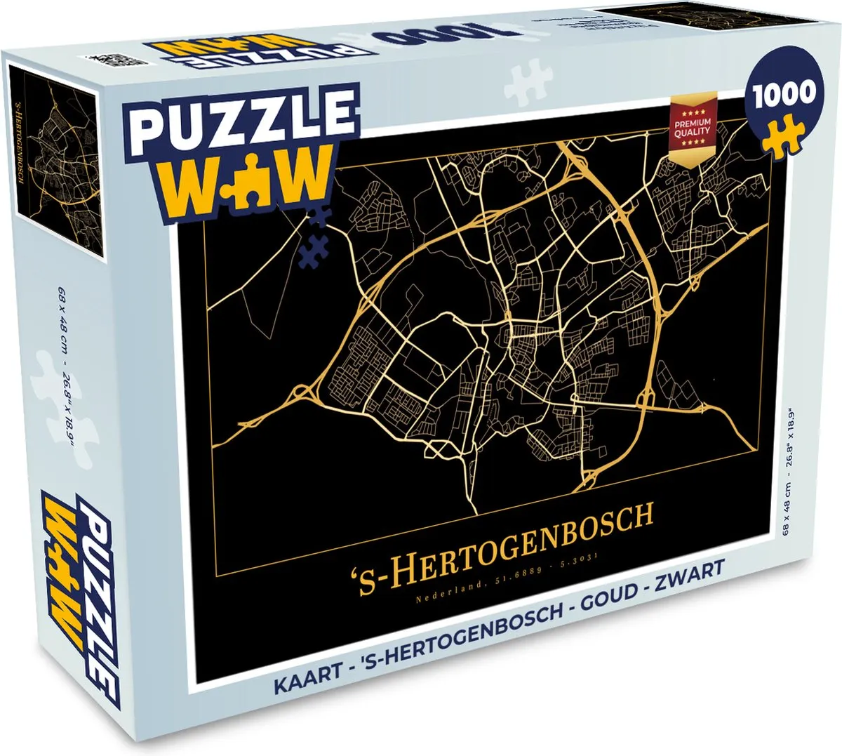 PuzzleWow Legpuzzel 's-Hertogenbosch 1000 Stuks