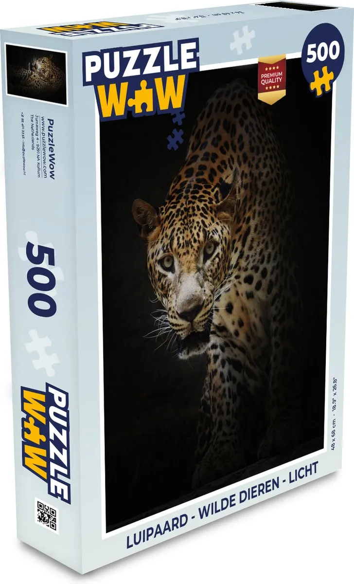 PuzzleWow Luipaard Wilde Dieren Legpuzzel 500 Stuks