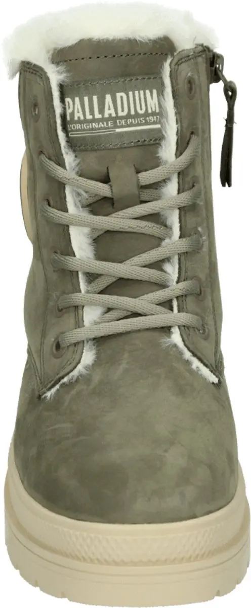 Palladium Pallarise Nbk WL Hoge Sneakers - Groen - afbeelding 4 van 6