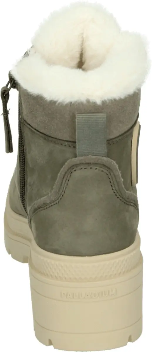 Palladium Pallarise Nbk WL Hoge Sneakers - Groen - afbeelding 3 van 6