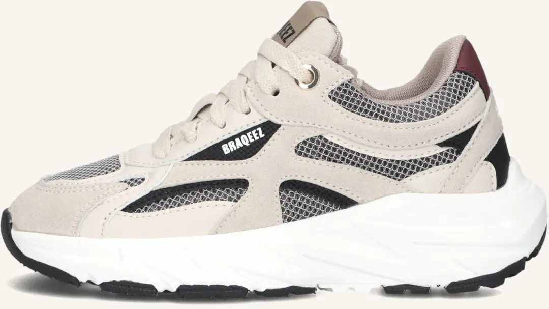 Braqeez Lorenzo Sneakers Beige - Maat 32 - afbeelding 2 van 5