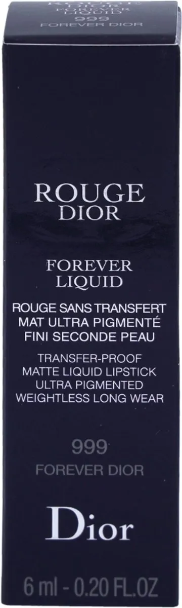 Dior Rouge Forever Liquid Lipstick 999 Forever Dior - 6ml