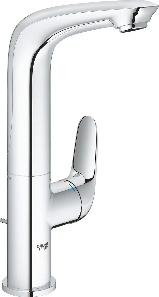 Grohe Eurostyle New Wastafelkraan - L-Size - met zijbediening - met waste - met gesloten greep - chroom
