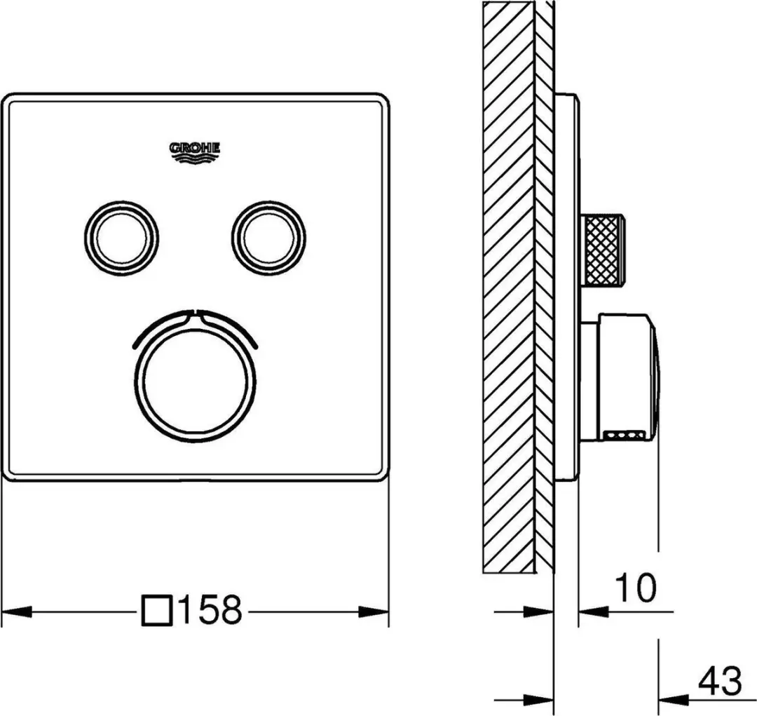 GROHE Grohtherm SmartControl Thermostaat Douchekraan 29124000 - Chroom - afbeelding 2 van 6