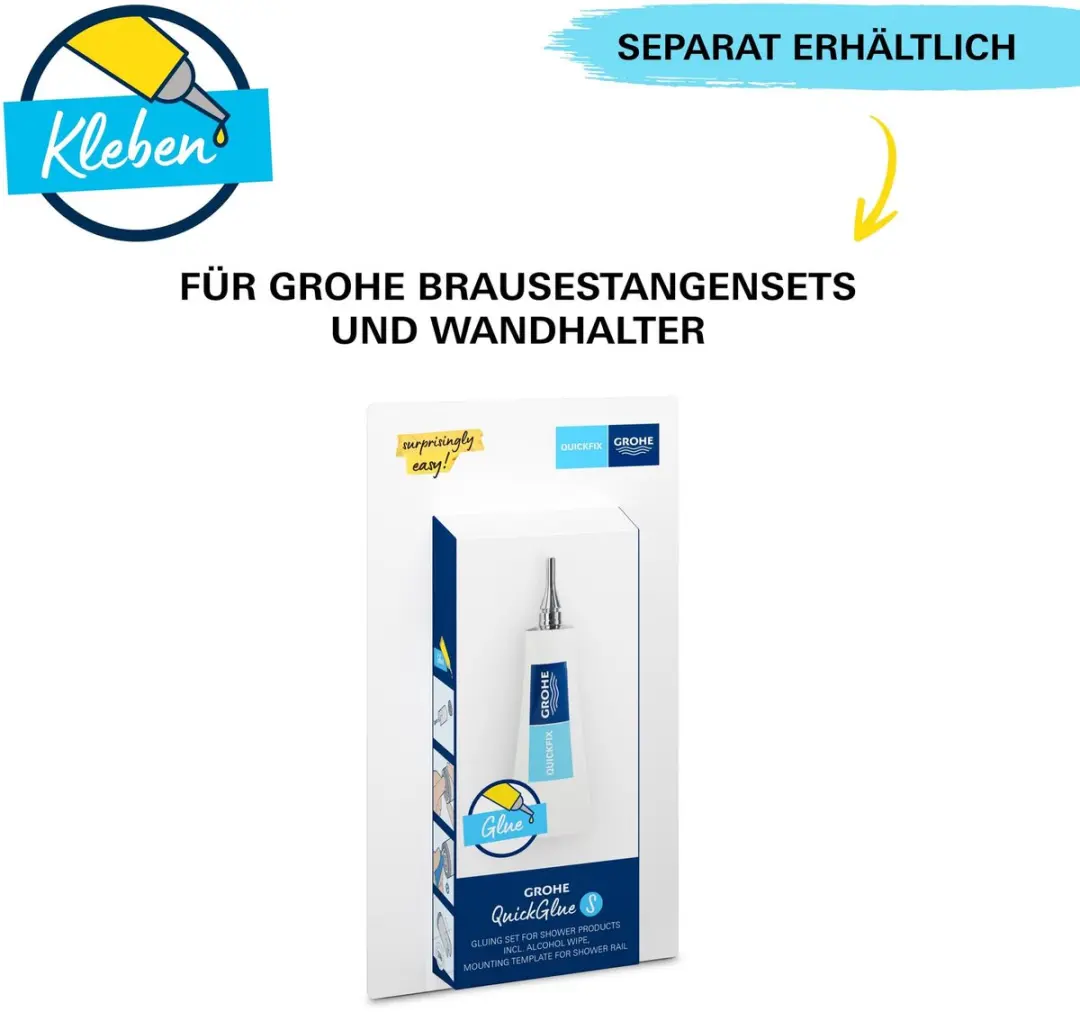 Grohe Vitalio Start Doucheset - 3 Straalopties - Chroom - afbeelding 5 van 6