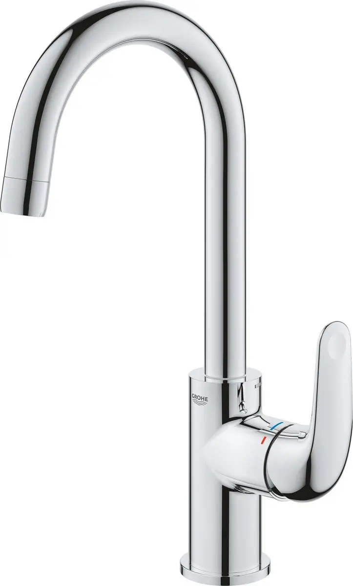 GROHE QuickFix Swift eengreepsmengkraan met draaibare uitloop en pop-up waste se