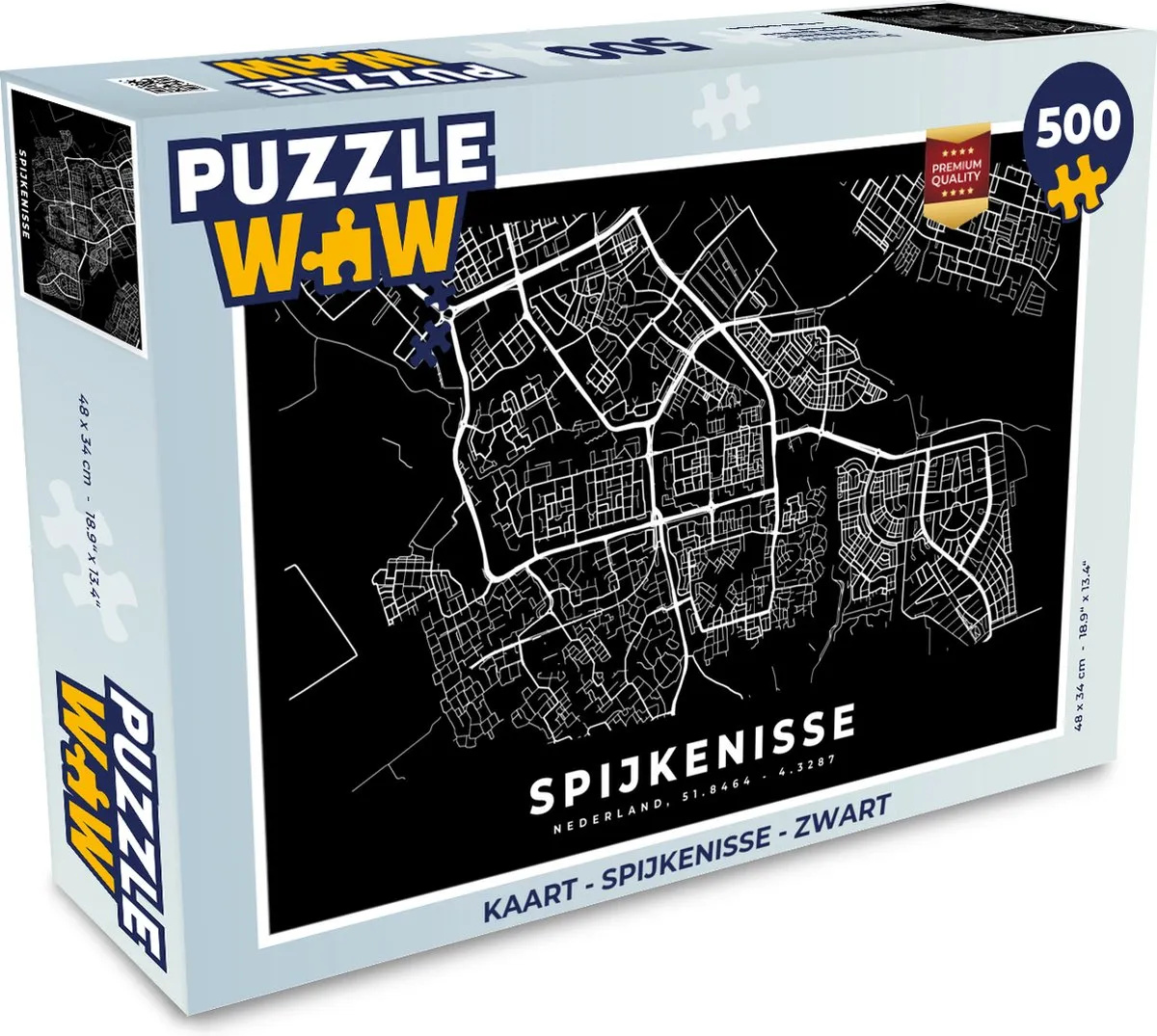 PuzzleWow Spijkenisse Legpuzzel 500 Stuks - Multicolor