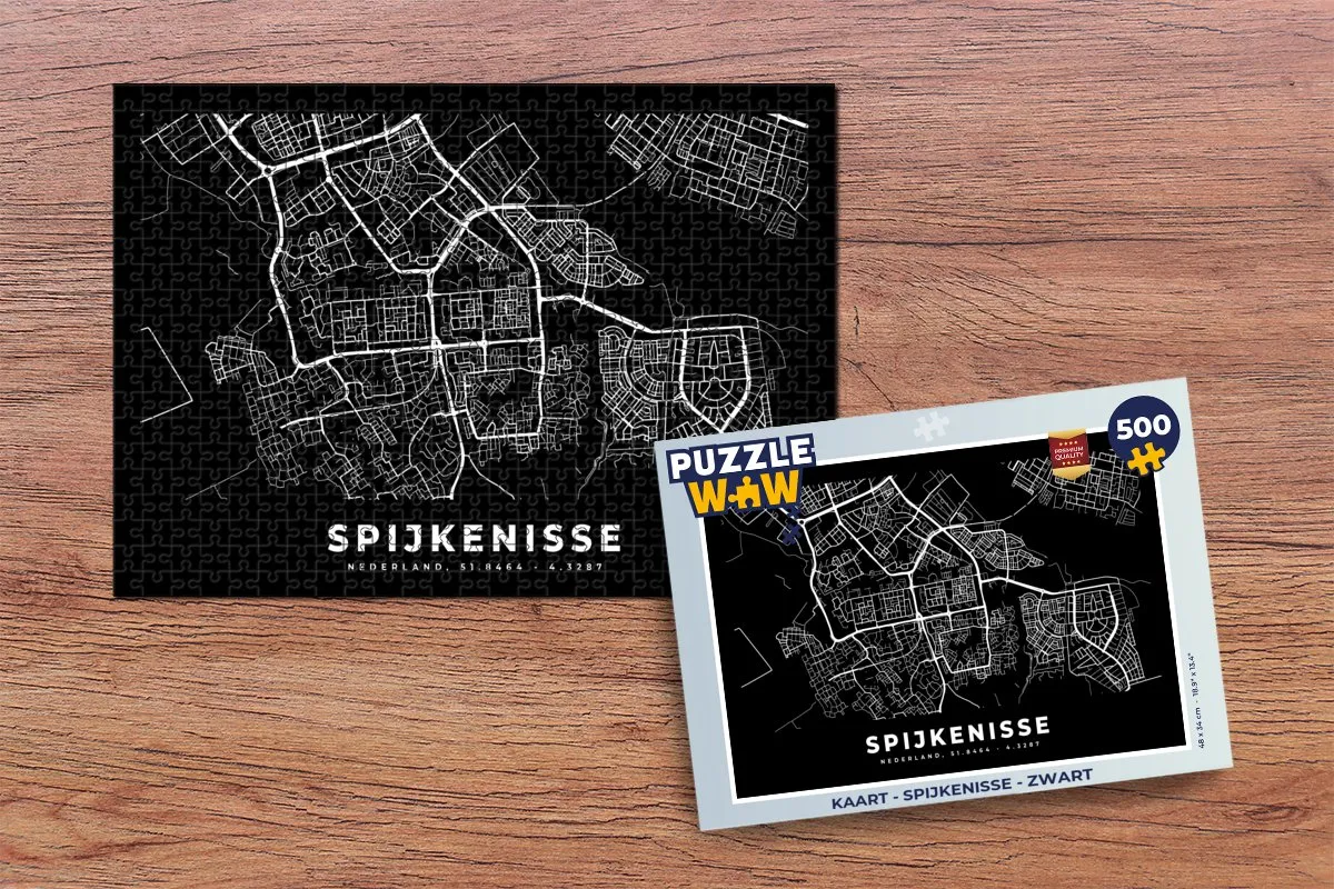 PuzzleWow Spijkenisse Legpuzzel 500 Stuks - Multicolor