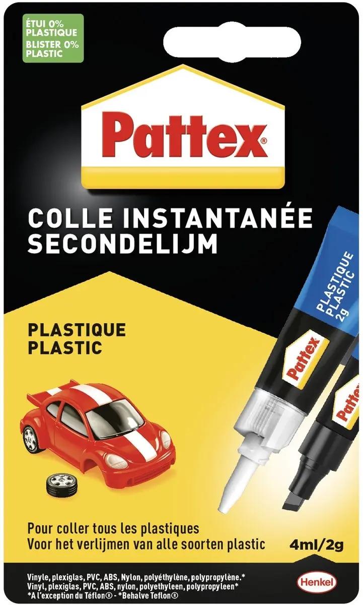 Pattex Secondelijm Plastic