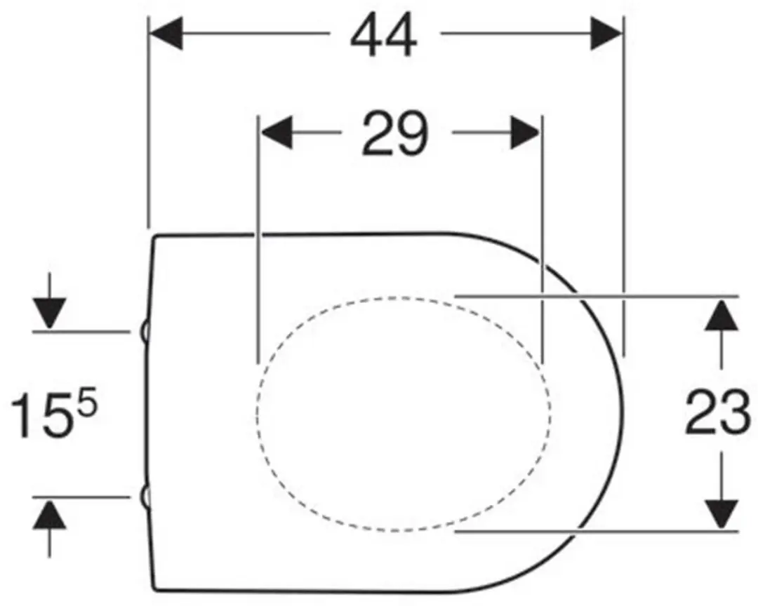 Geberit Renova Plan Closetzitting Topfix Wit - afbeelding 4 van 6