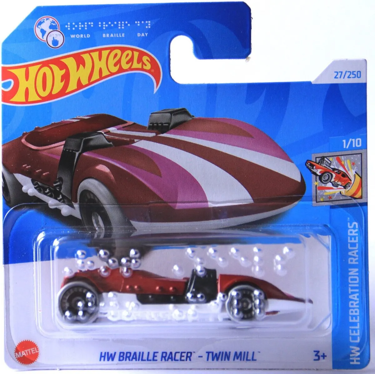 Hot Wheels Braille Racer Twin Mill 27/250 1:64