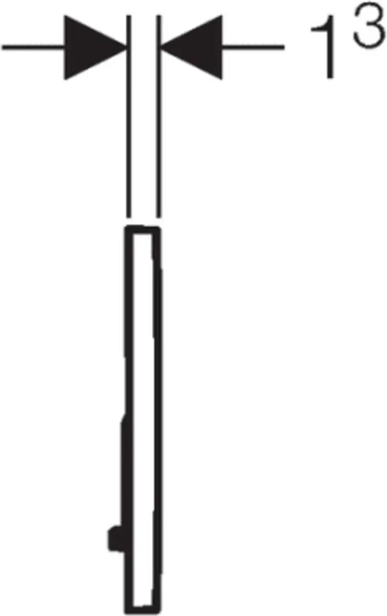 Geberit Sigma 01 Bedieningspaneel - Chroom - afbeelding 5 van 5
