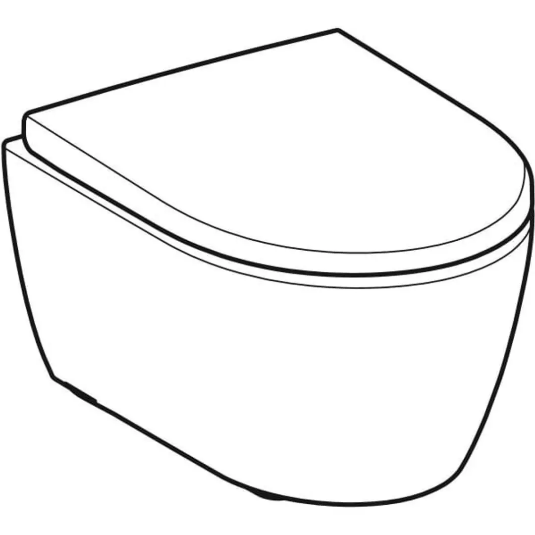 Geberit iCon Hangtoilet 49cm - Mat Wit Softclose - afbeelding 6 van 6