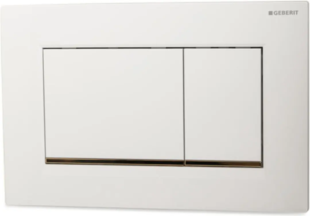 Geberit Sigma20 Bedieningsplaat 2-toets - Wit/Goud - afbeelding 4 van 6