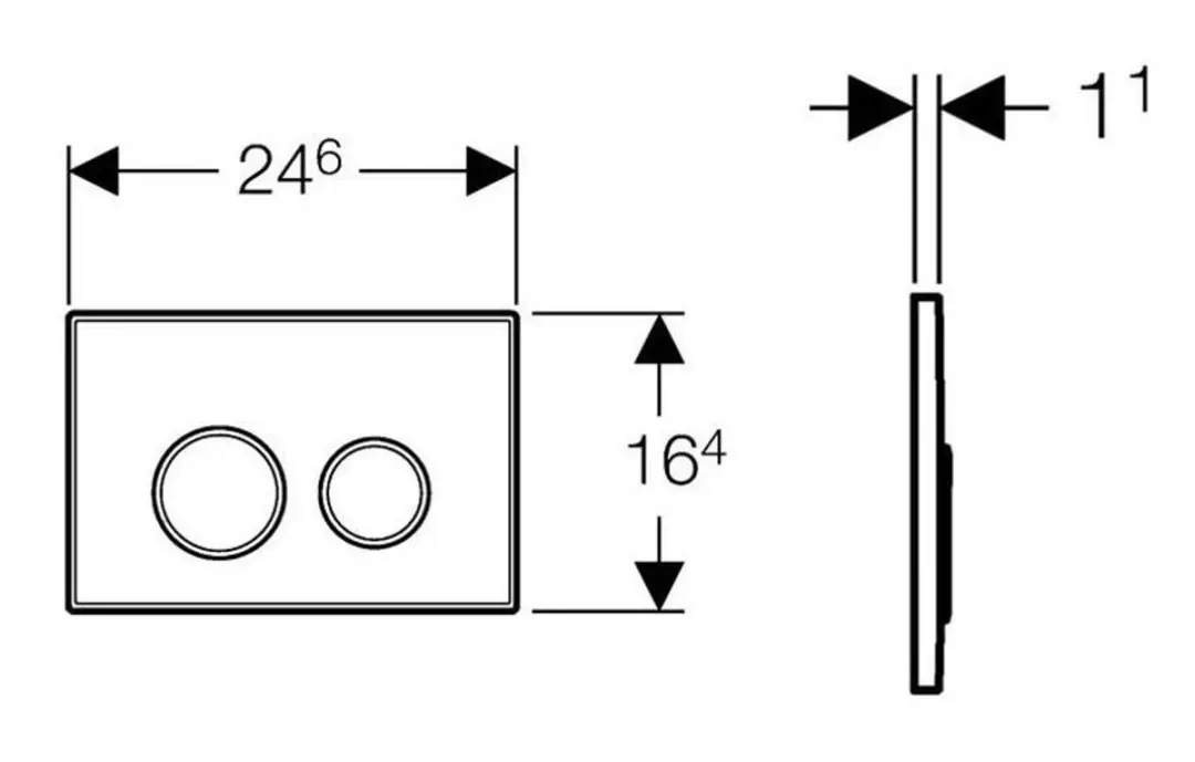Geberit Sigma20 Drukplaat RVS Geborsteld Staal - afbeelding 4 van 6