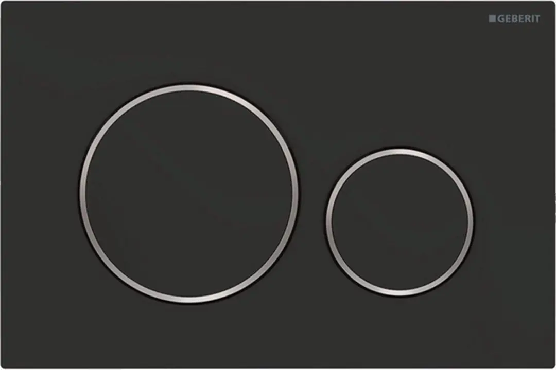 Geberit Sigma20 Bedieningsplaat 2-toets - Matzwart - afbeelding 6 van 6