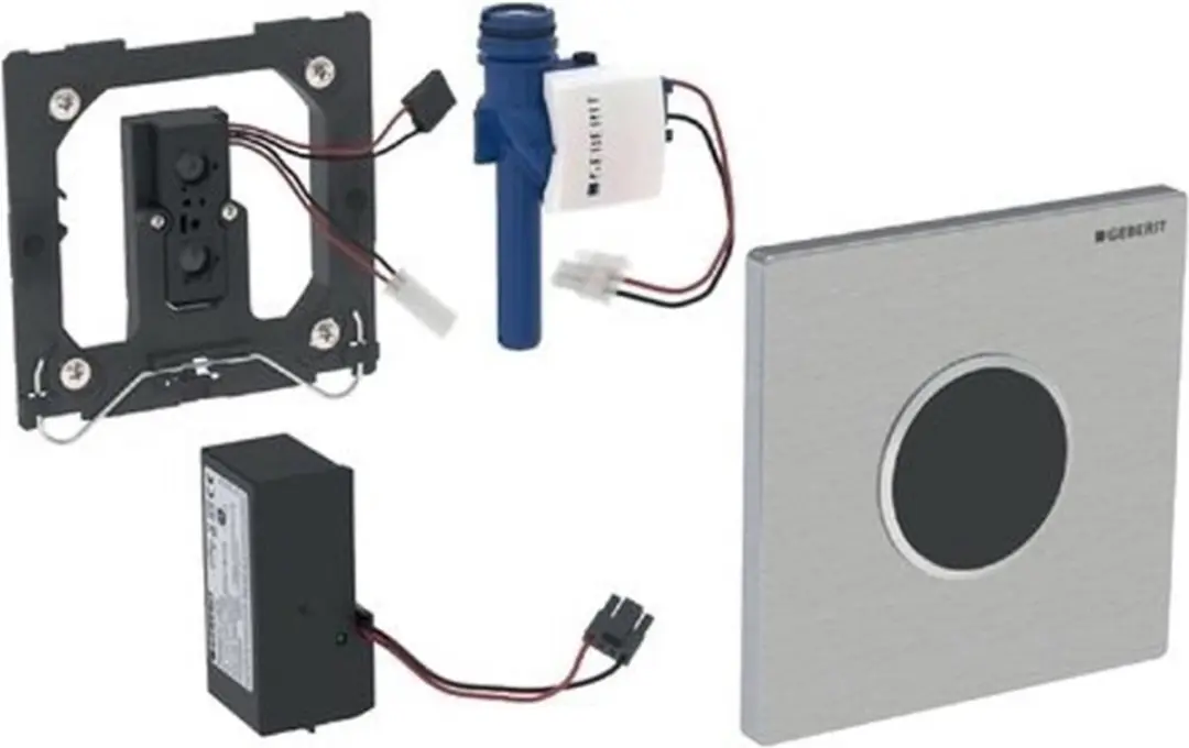 Geberit Type 10 Urinoir Bedieningsplaat - 230V - Wit/Glans Chroom - afbeelding 2 van 6