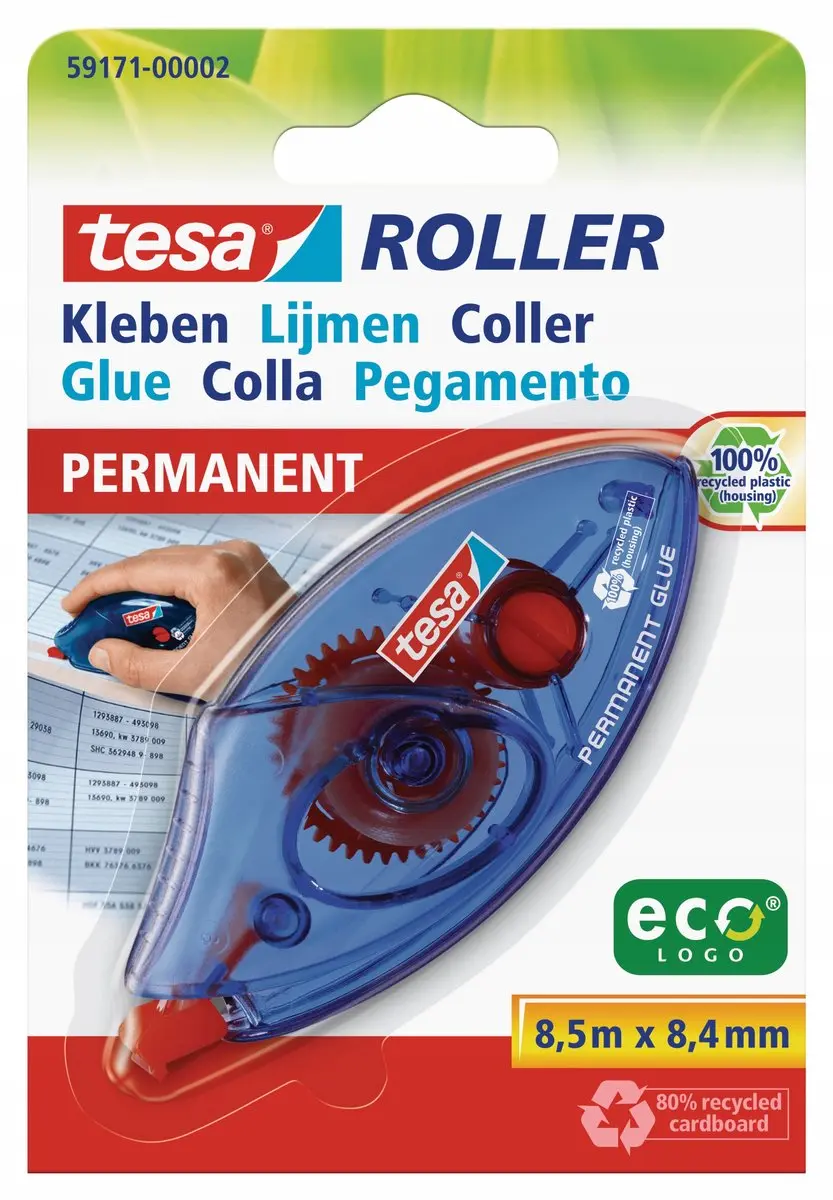 Tesa Lijmroller ecoLogo Permanent - afbeelding 2 van 5