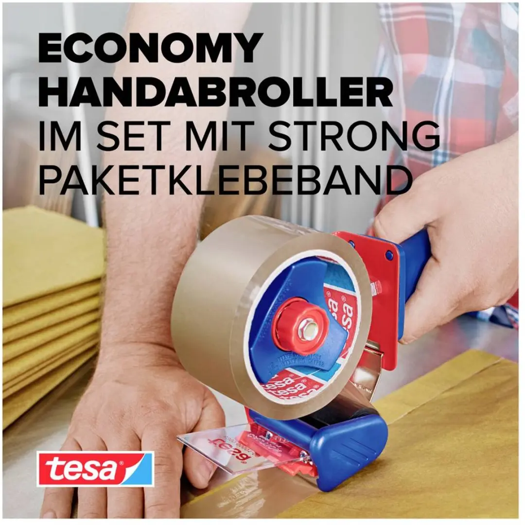 Tesa tesapack Plakbanddispenser 66m x 50mm - Bruin - afbeelding 2 van 4