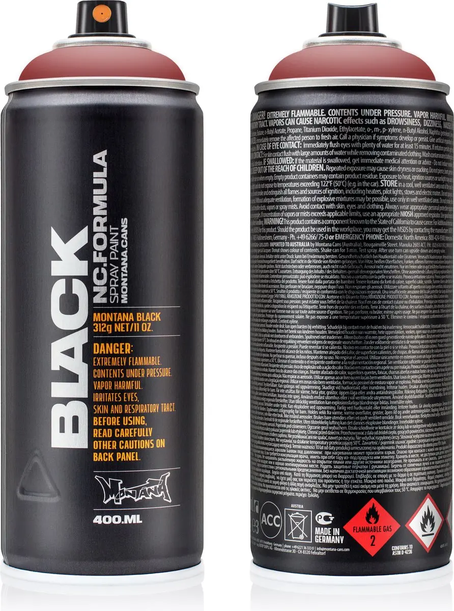 Montana BLACK 8080 Rust spuitbus 400ml
