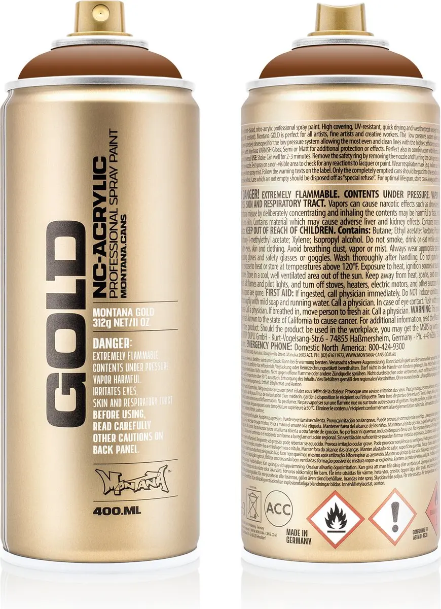 Montana GOLD CL8310 Hazelnut spuitbus 400ml