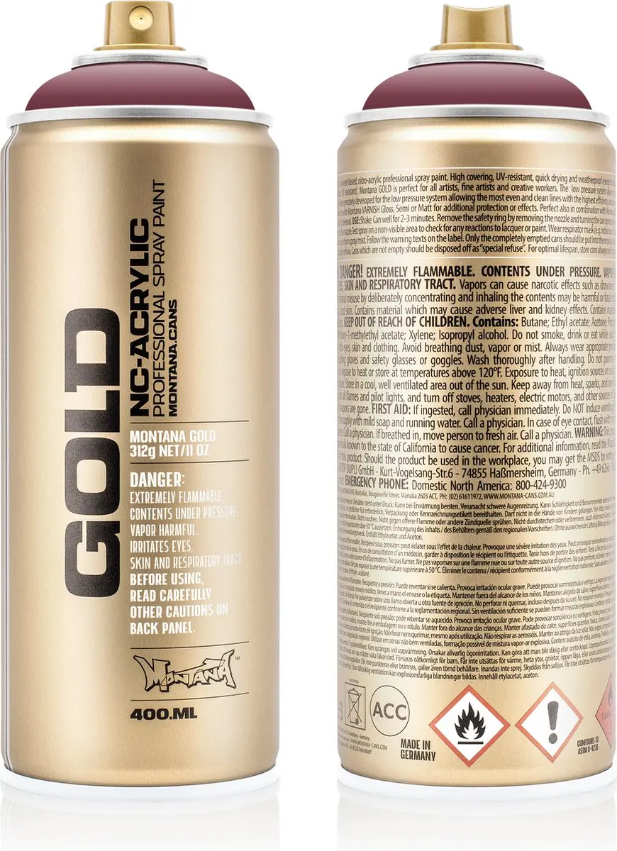 Montana GOLD G4030 Ancient Pink spuitbus 400ml
