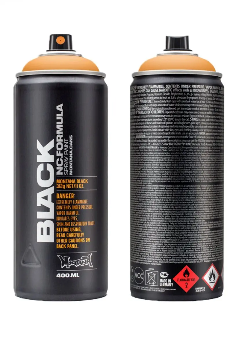 Montana BLACK IN2000 Infra Orange spuitbus 400ml