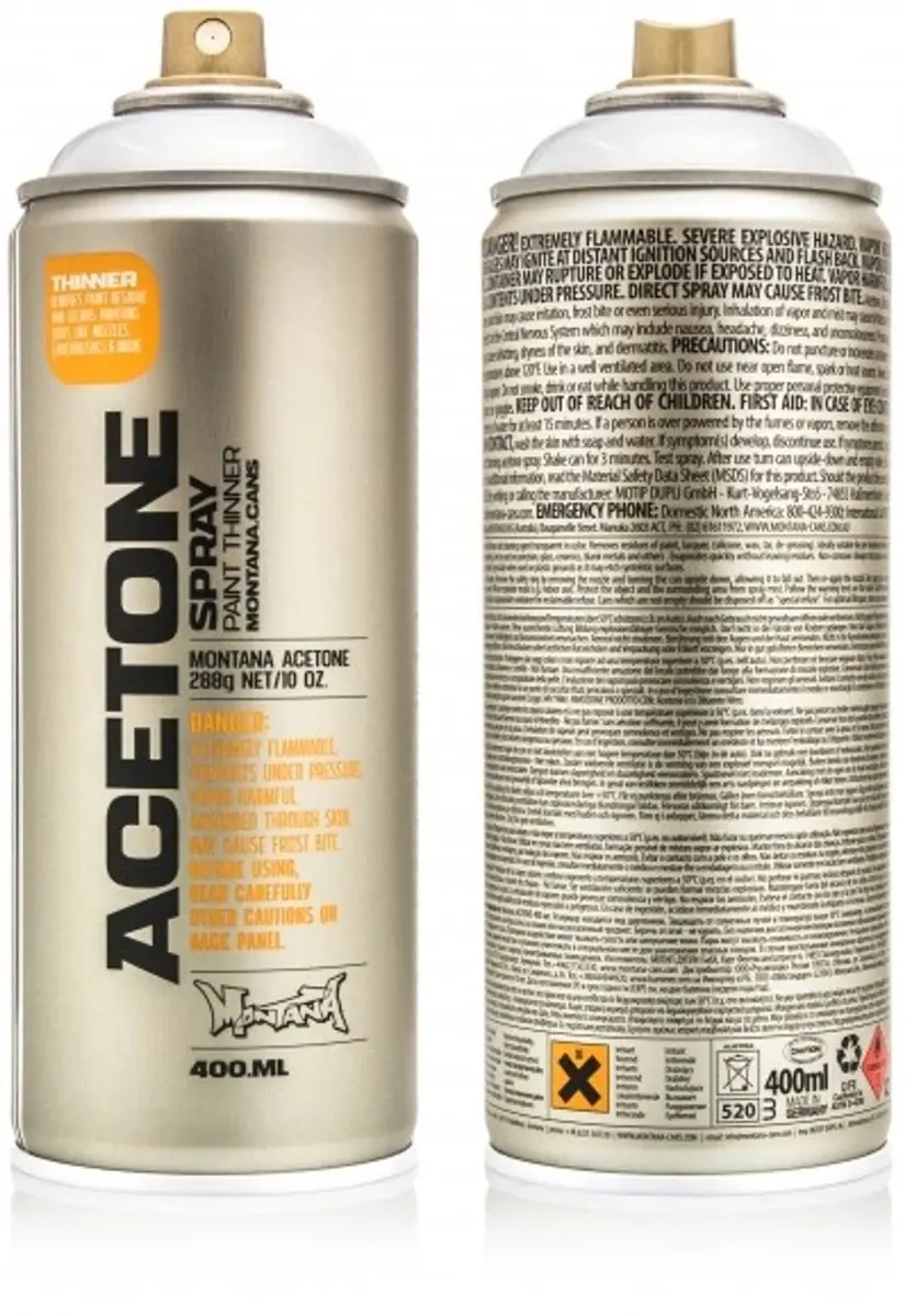 Montana TECH Aceton T5100 Reiniger & Verdunner in Spuitbus 400ml
