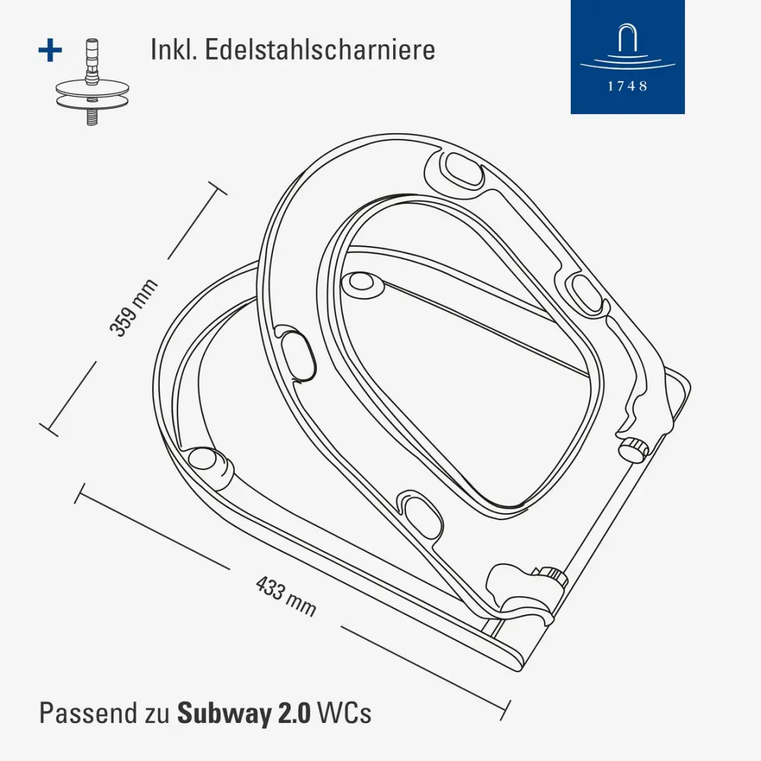 Villeroy & Boch Subway 2.0 Closetzitting Wit - afbeelding 5 van 6