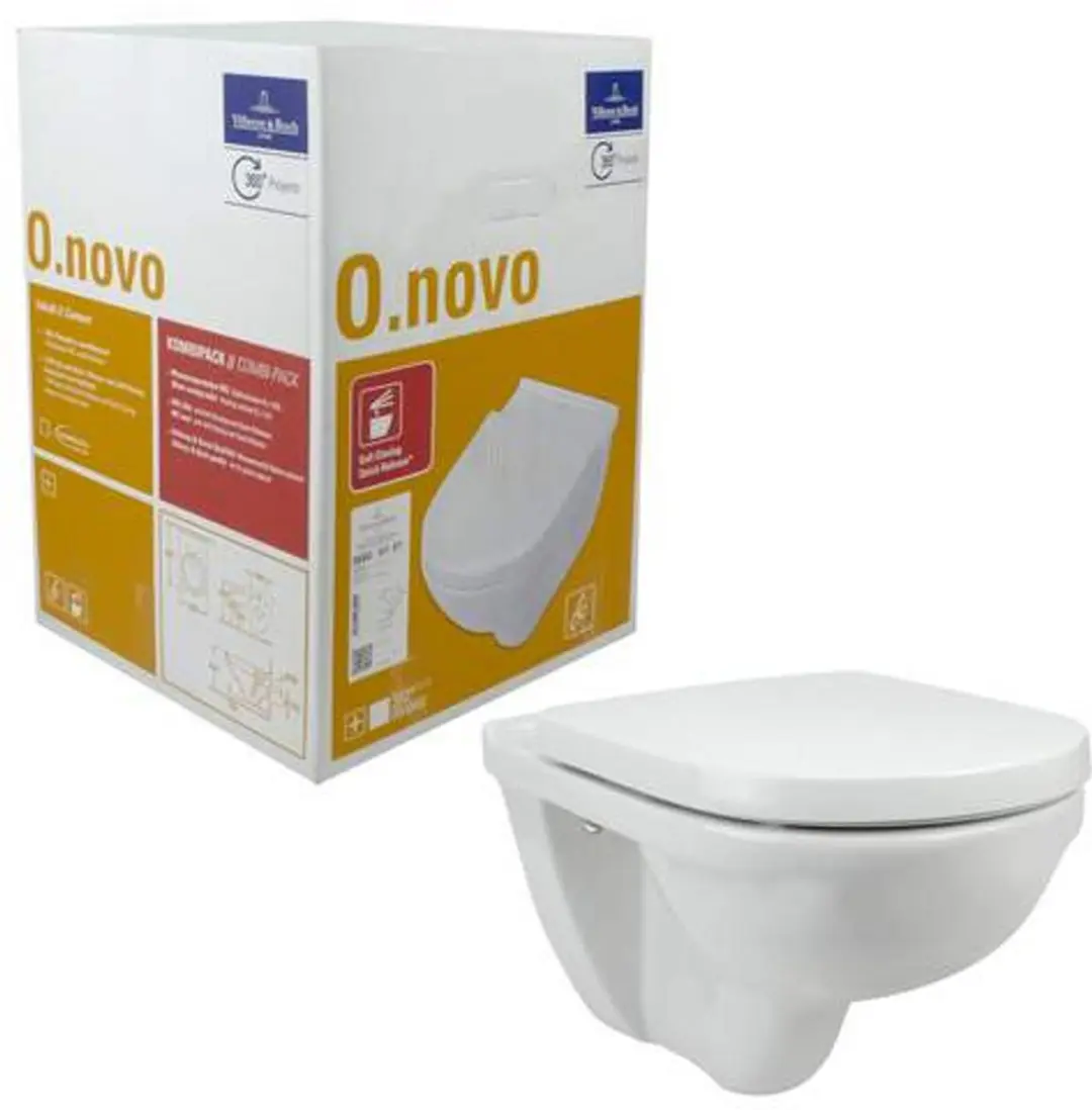 Villeroy & Boch O.Novo Toiletpot - Wit - afbeelding 3 van 6