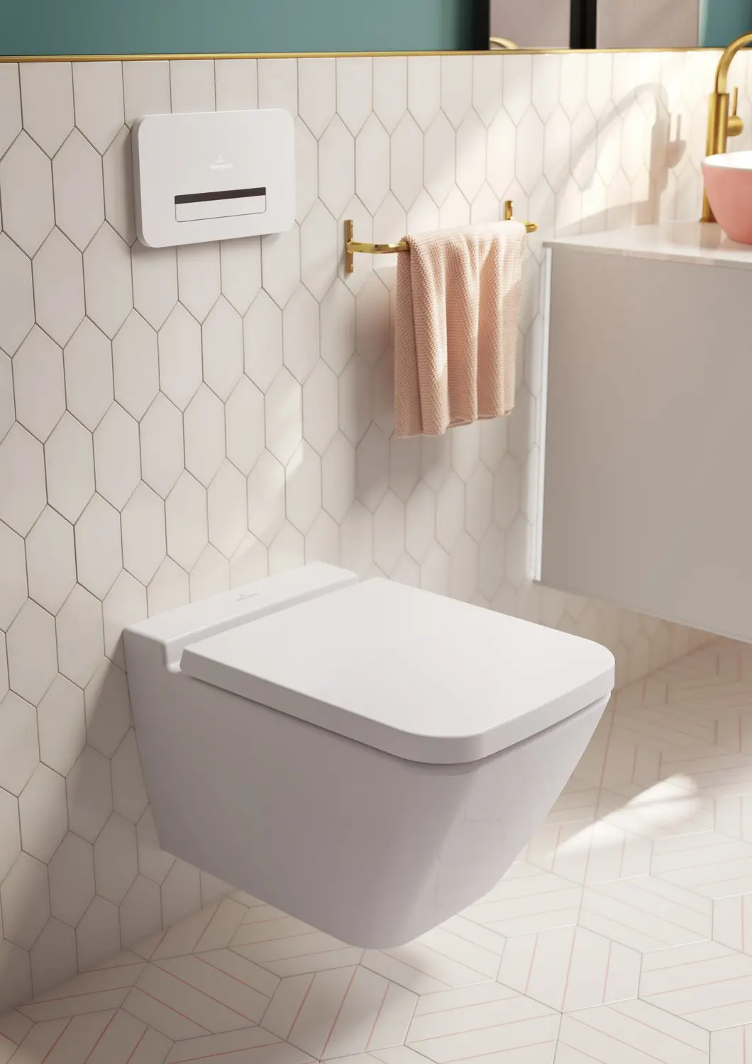 Villeroy & Boch Finion WC-zitting 36,3x41,7cm - Wit Alpin - afbeelding 2 van 6