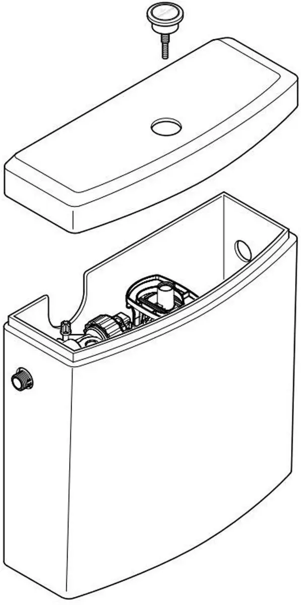 Villeroy & Boch O.novo Duoblokreservoir 5708R101 - Wit - afbeelding 3 van 6