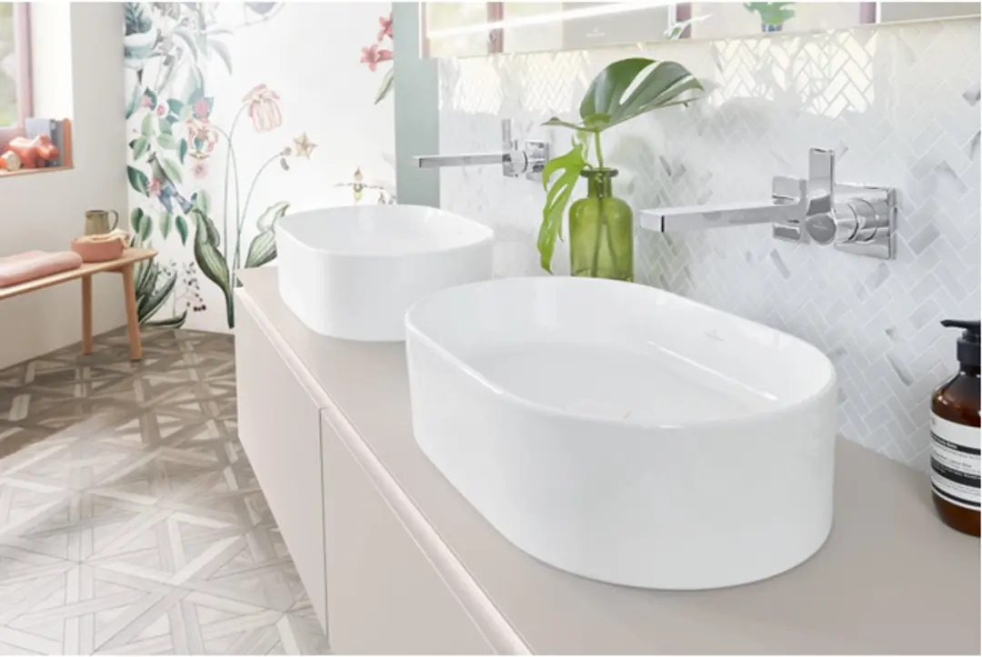 Villeroy & Boch Collaro Opzetwastafel 56x36cm Wit - afbeelding 2 van 6