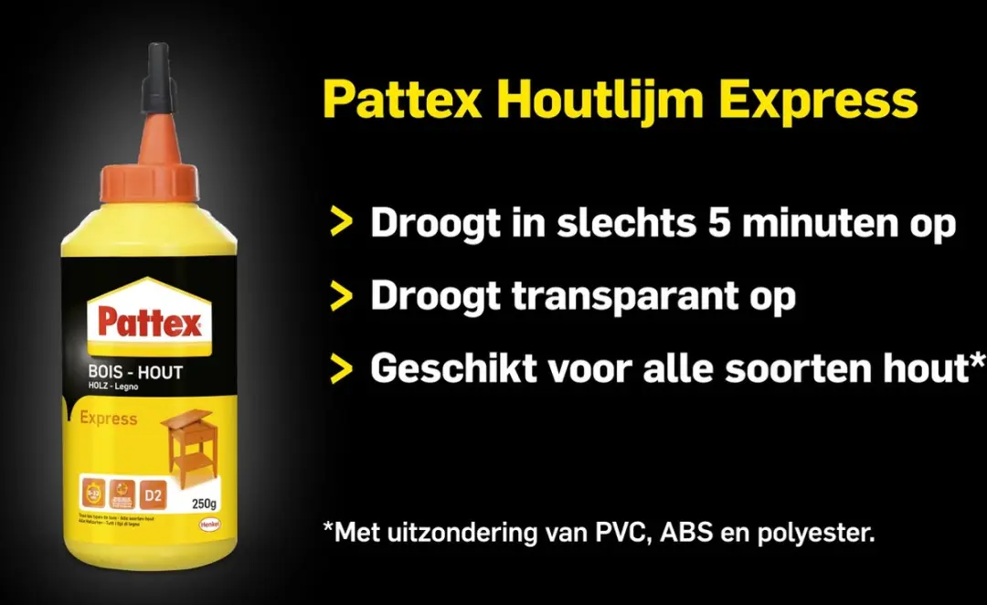 Pattex Houtlijm Express 750g - afbeelding 3 van 6