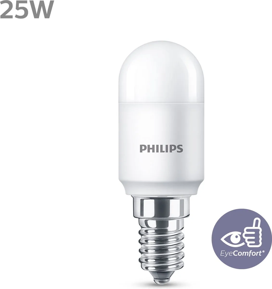 Philips LED T25 Mat Koelkastlampje 3.2W E14 Warmwit