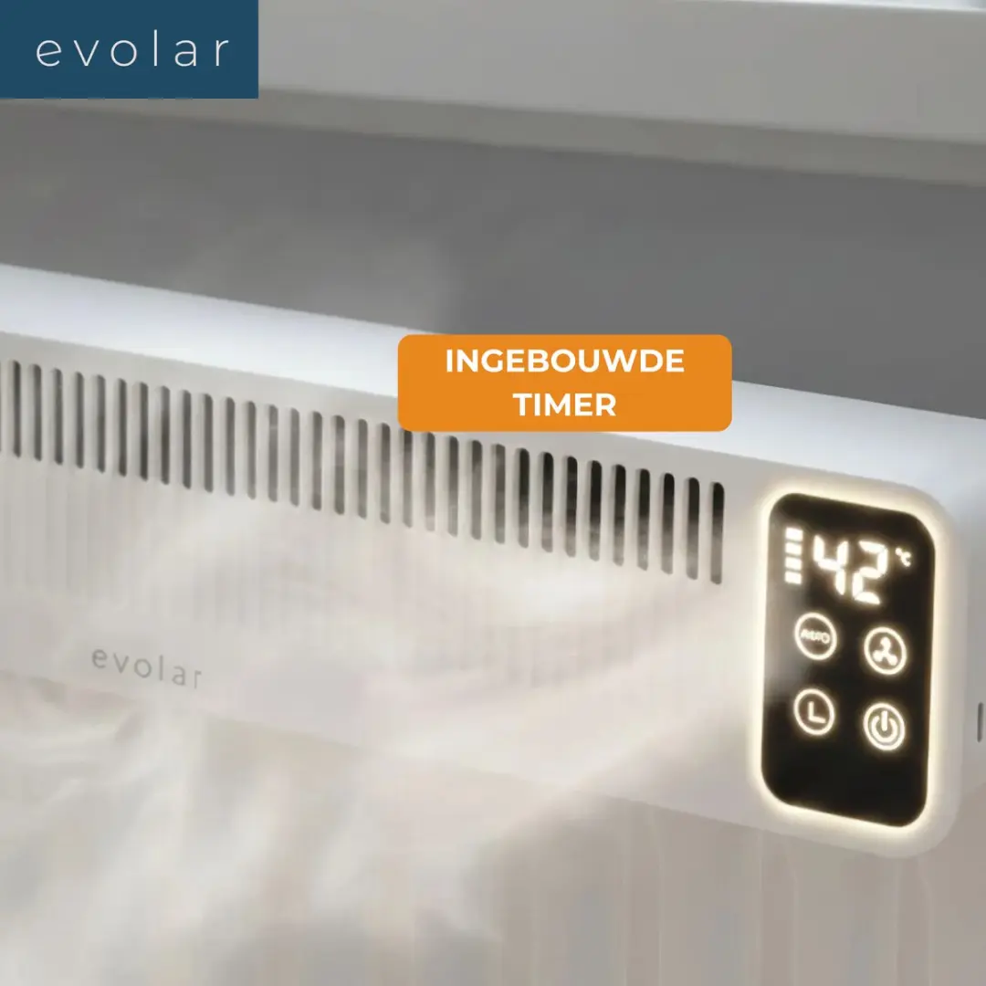 Evolar Radiator Ventilator 3W - Wit - 3 Stuks - afbeelding 6 van 6