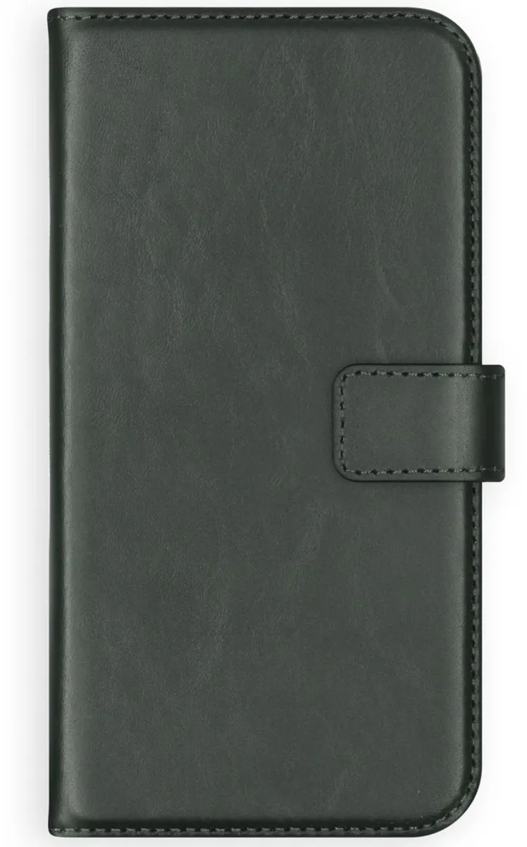 Selencia Hoesje Samsung Galaxy S21 - Groen Lederen Bookcase - 3 Pasjes