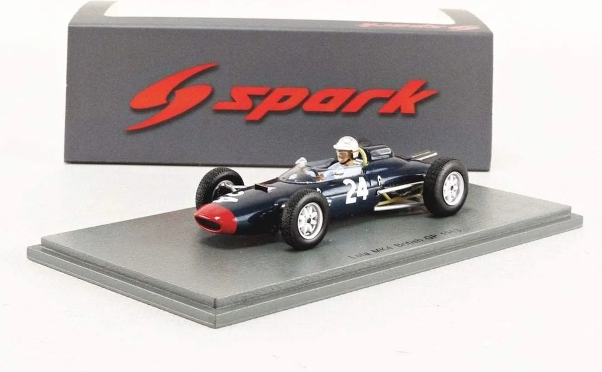 Formule 1 Lola MK4 #24 British GP 1963 - Spark 1:43 - Multicolor