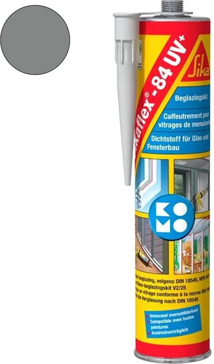 Sika Sikaflex polyurethaankit 84 UV+ grijs